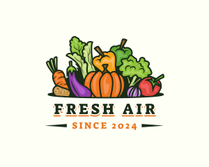 Fresh Vegetables Market logo design