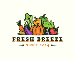 Fresh Vegetables Market logo design