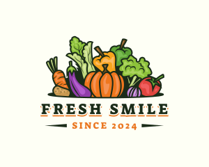 Fresh Vegetables Market logo design