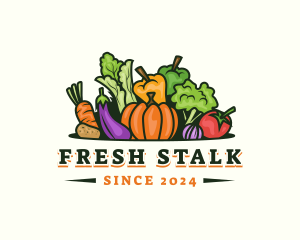 Fresh Vegetables Market logo design