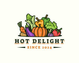 Fresh Vegetables Market logo design