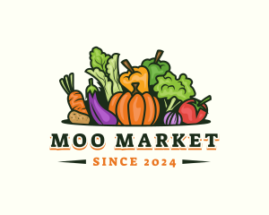 Fresh Vegetables Market logo design