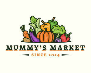 Fresh Vegetables Market logo design