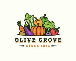 Fresh Vegetables Market logo design