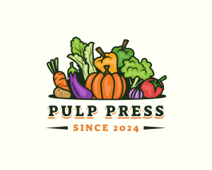 Fresh Vegetables Market logo design