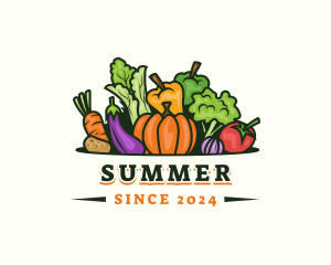 Fresh Vegetables Market logo design