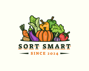 Fresh Vegetables Market logo design