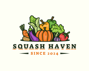 Squash - Fresh Vegetables Market logo design