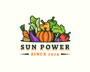 Fresh Vegetables Market logo design