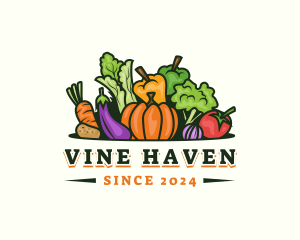 Fresh Vegetables Market logo design