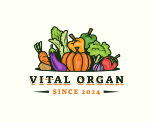 Fresh Vegetables Market logo design