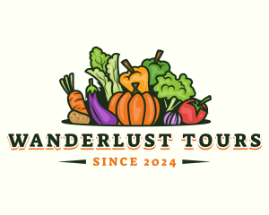 Fresh Vegetables Market logo design