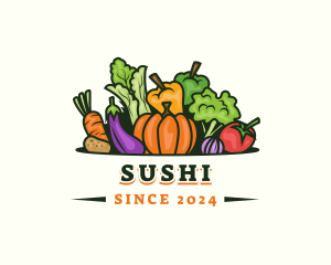 Fresh Vegetables Market logo design