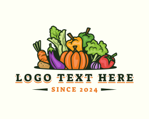 Supermarket - Fresh Vegetables Market logo design