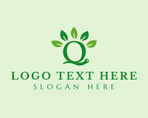 Initial - Snail Letter Q logo design