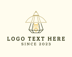 Antique - Light Fixture Electricity logo design