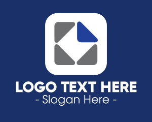 Telecommunication - Tech Mobile Application logo design