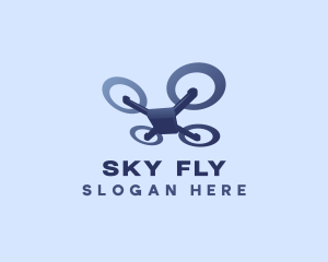 Quadcopter - Drone Pilot Quadcopter logo design