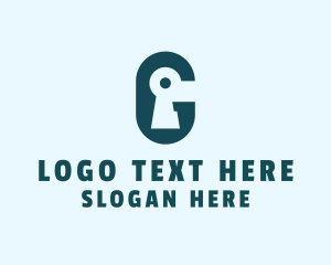Letter G - Lock Keyhole Privacy logo design
