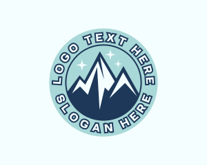 Ski Resort - Peak Mountain Trekking logo design