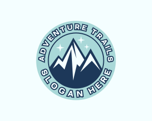 Trekking - Peak Mountain Trekking logo design