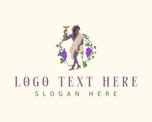 Beverage - Greek God Wine logo design