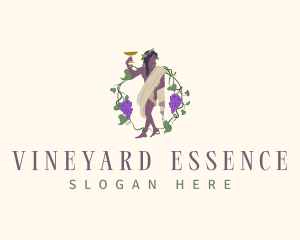 Greek God Wine logo design