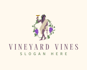 Greek God Wine logo design