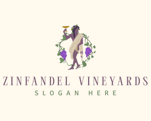 Greek God Wine logo design