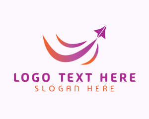 Paper Airplane - Paper Airplane Freight logo design