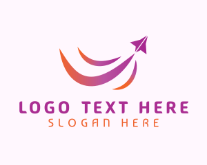 Logistics - Paper Airplane Freight logo design