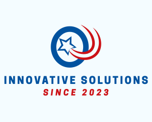 Election - American Star Letter O logo design