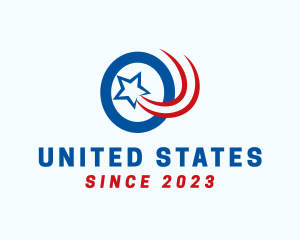 States - American Star Letter O logo design