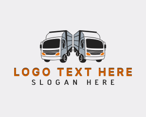 Loader - Trailer Truck Logistics logo design