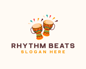 Djembe - Djembe Drum Instrument logo design