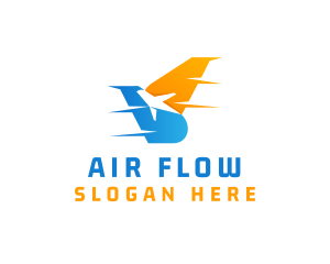 Airline Airplane Jet  logo design