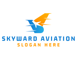 Airline Airplane Jet  logo design