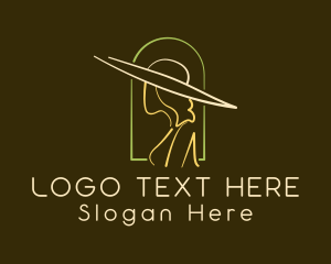 Scribble - Feminine Designer Hat logo design