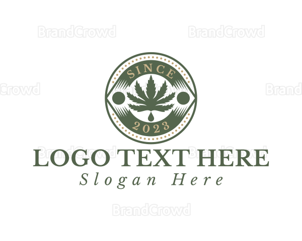 Marijuana Herbal Weed Logo