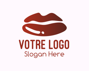 Erotic - Red Lips Cosmetics logo design