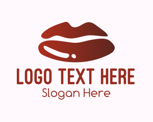 Adult - Red Lips Cosmetics logo design