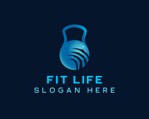 Kettlebell Fitness Gym logo design