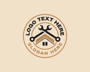 Repair - Wrench Roof Repair logo design