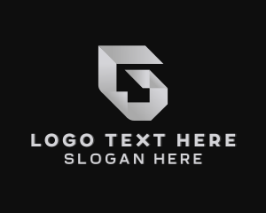 Letter R - Origami Paper Structure Letter G logo design