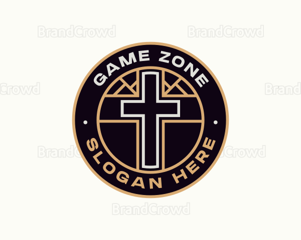 Religious Worship Cross Logo