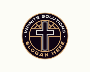 Pastoral - Religious Worship Cross logo design