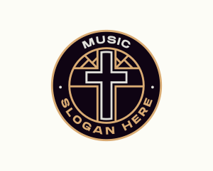 Biblical - Religious Worship Cross logo design