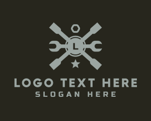 Toolbox - Lug Automotive Wrench Repair logo design