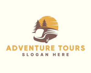 Tour - Travel Minivan Tour logo design