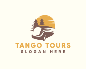 Travel Minivan Tour logo design